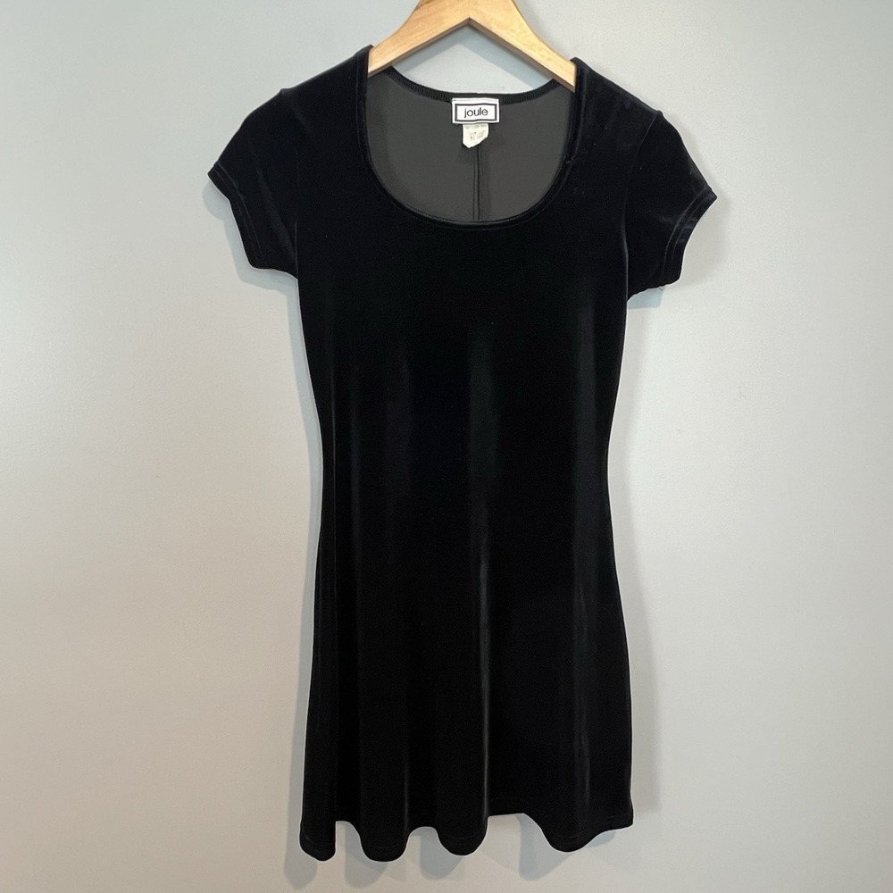 Y2K Dress Women S Black Velvet A Line Femme Goth Mini Slip Grunge Indie Joule